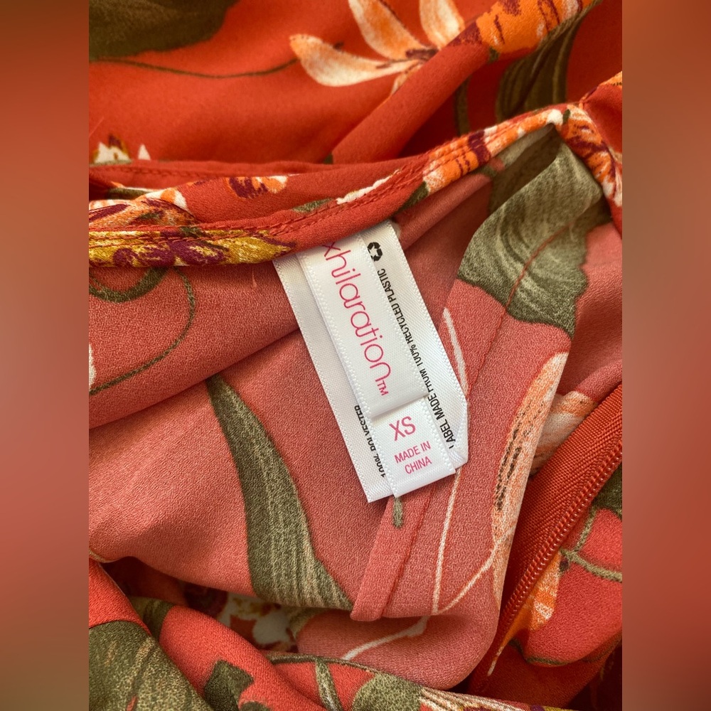 Floral Rust Jumpsuit - Picture 4 of 5